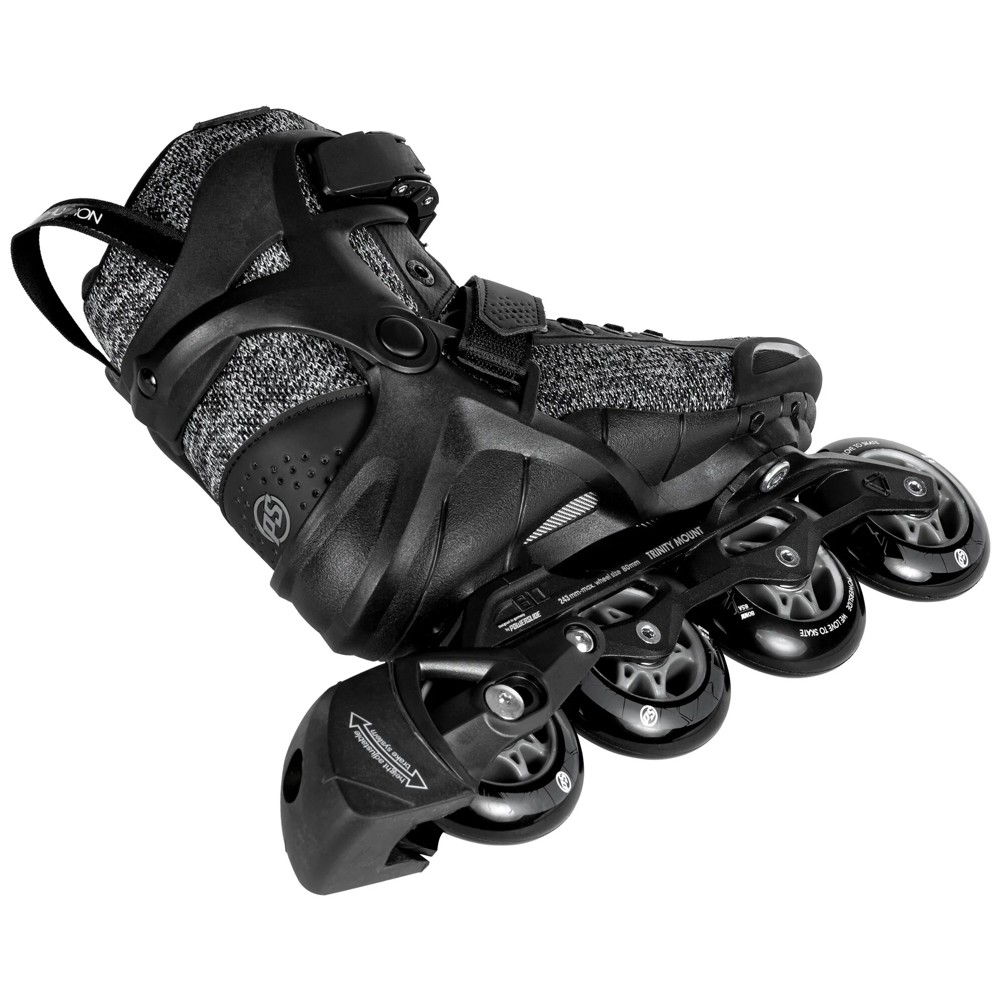 ROLKI POWERSLIDE PHUZION RADON BLACK WHITE 80