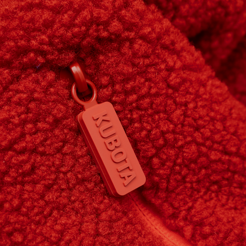 KUBOTA TORBA Z POLARU CUSHY Z BRELOKIEM COMFY CLUB CZERWONA