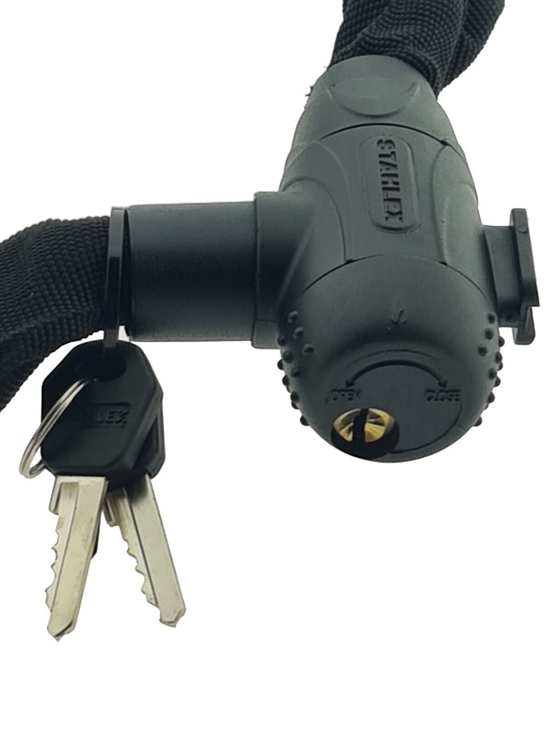 ZAPIĘCIE ZABEZPIECZENIE ROWEROWE MOTOCYKLOWE STAHLEX SUPERLOCK ŁAŃCUCH 5,5X1000