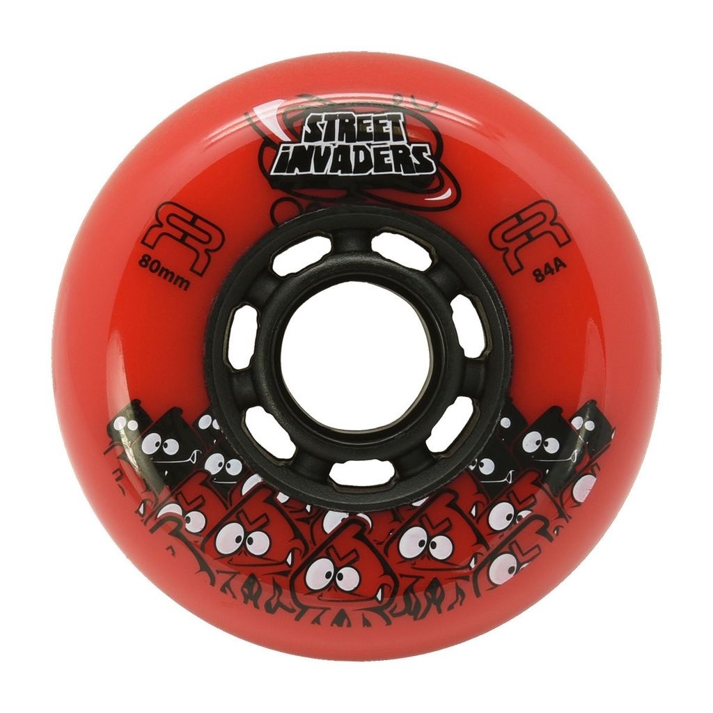 KOŁA FR SKATES STREET INVADERS RED 80MM / 84A X1