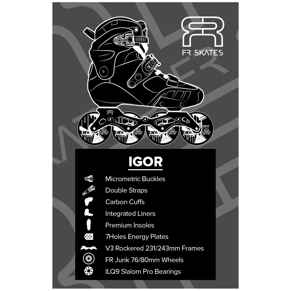 ROLKI FR SKATES IGOR BLACK 2025