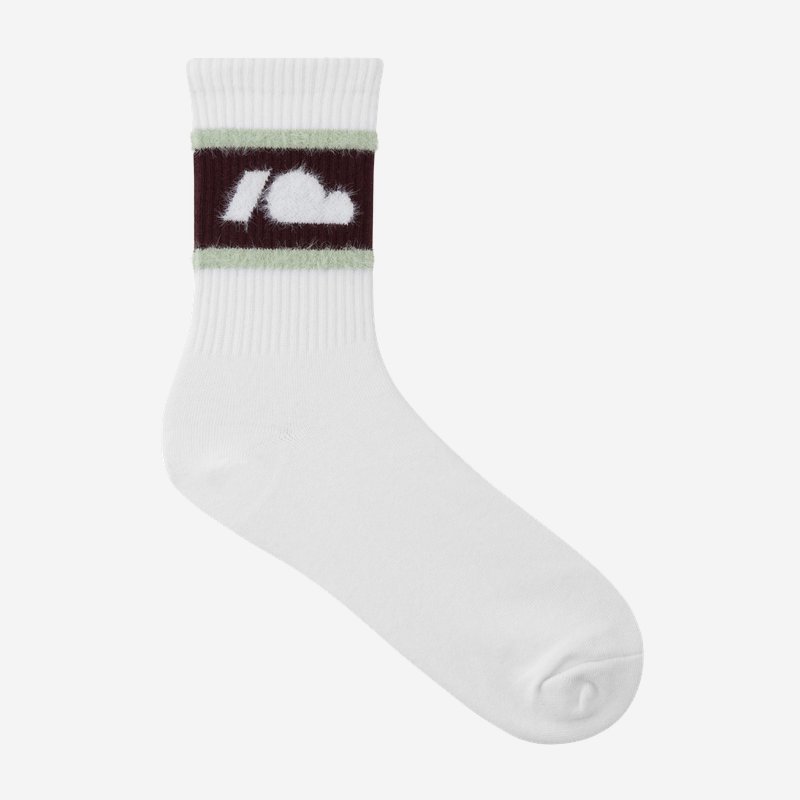 KUBOTA SKARPETY FLUFFY CLOUD MATCHA-BORDOWY