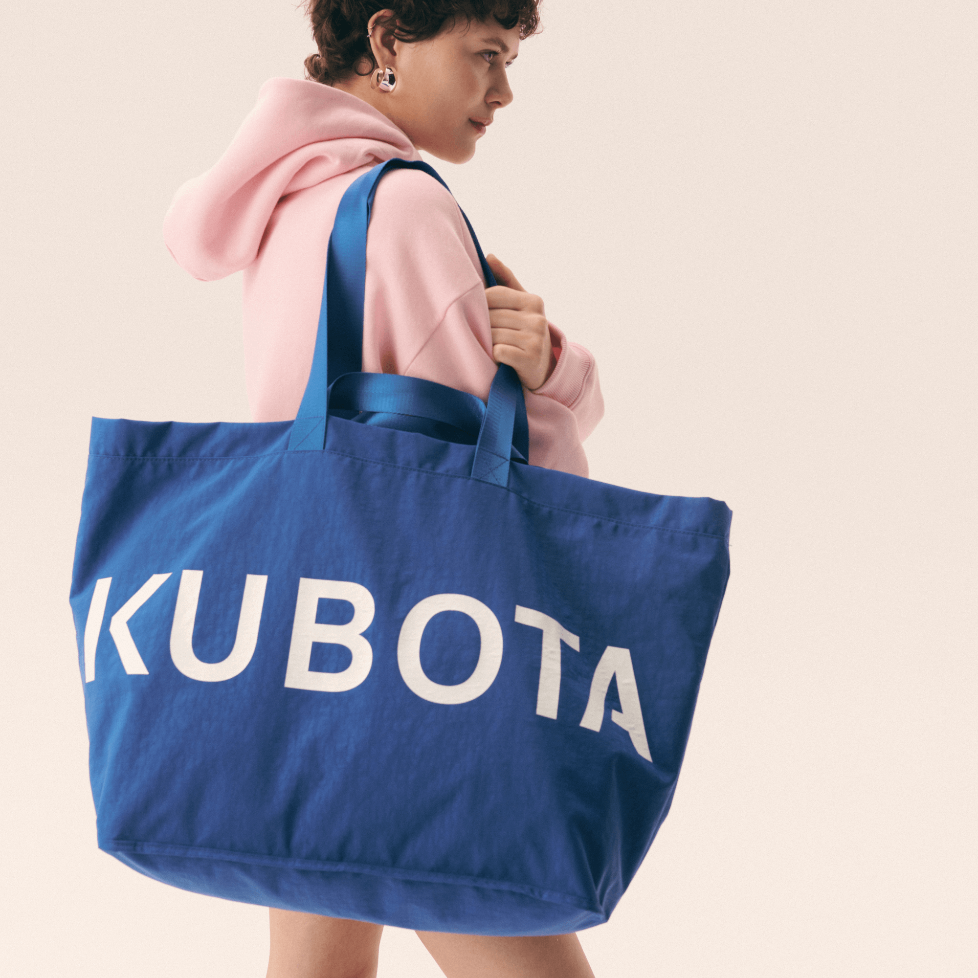 KUBOTA TORBA SHOPPER BAG NYLONOWY KOBALTOWY