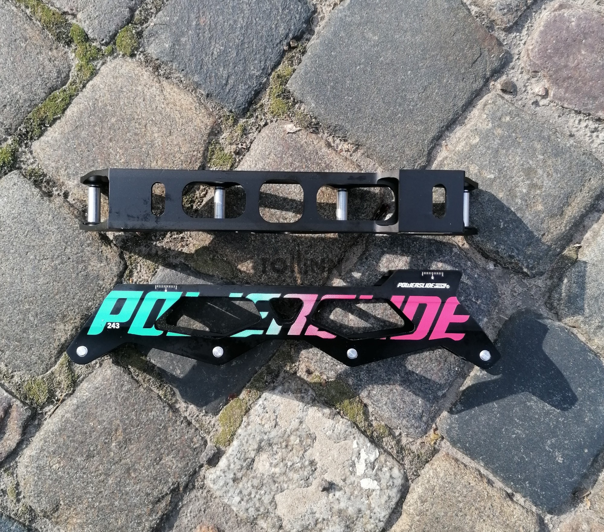PŁOZY POWERSLIDE ALU SPIDER frame 243MM IMPERIAL