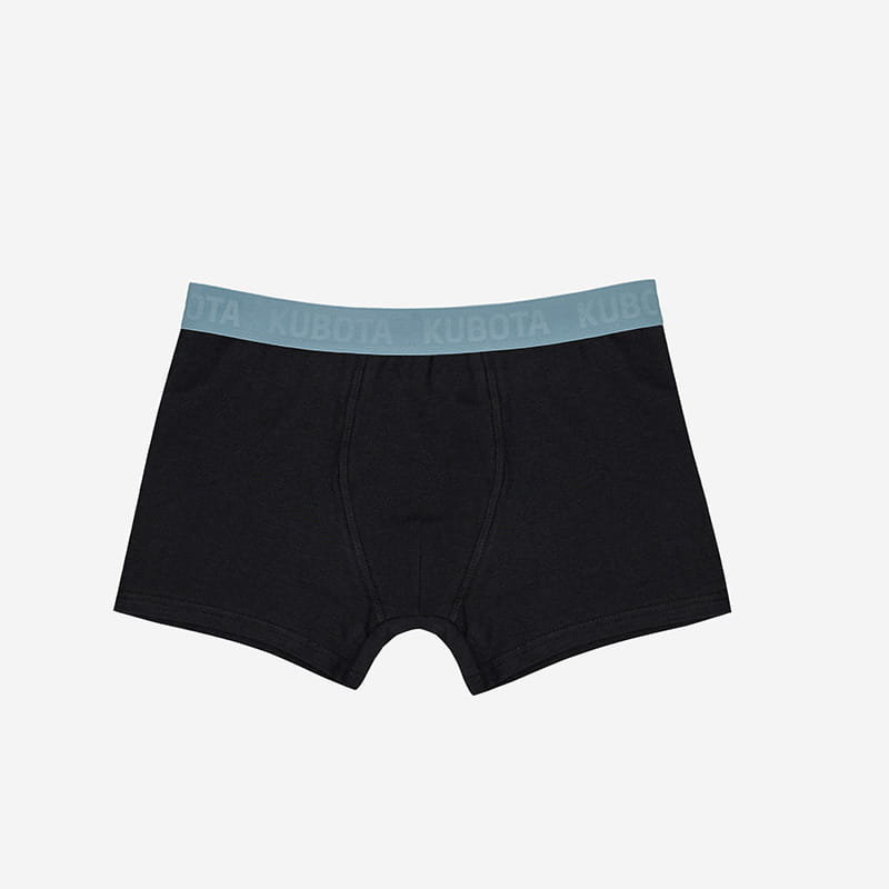 KUBOTA BOKSERKI MĘSKIE 2-PAK CZARNO-BŁĘKITNE