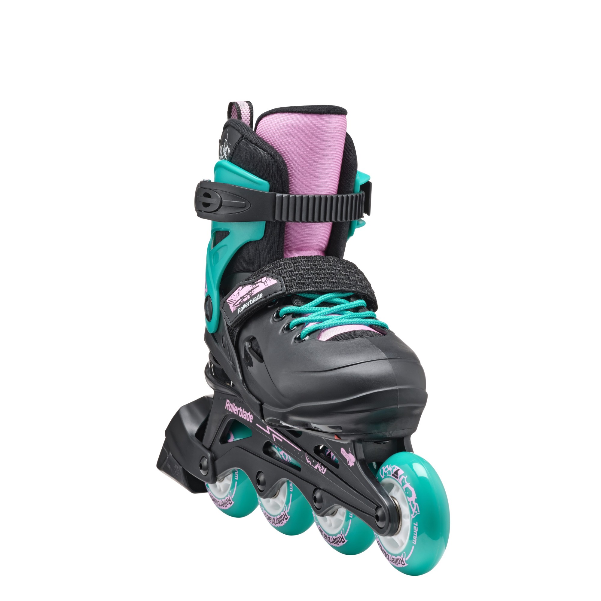 ROLKI ROLLERBLADE FURY G BLACK/SEA GREEN - ROLKI JUNIORSKIE REGULOWANE