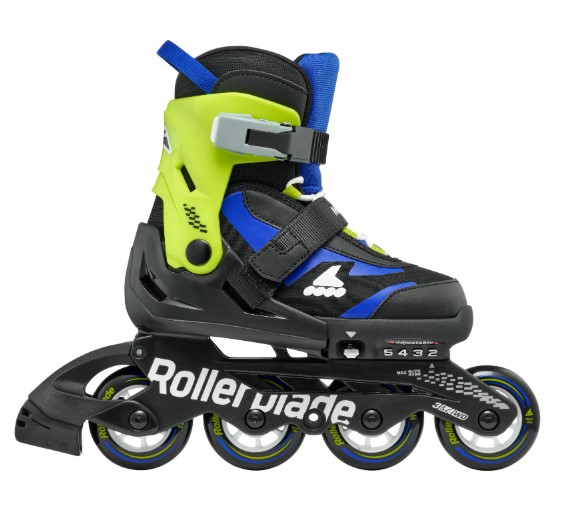 ROLKI ROLLERBLADE MICROBLADE BLACK / BLUE - ROLKI JUNIORSKIE REGULOWANE