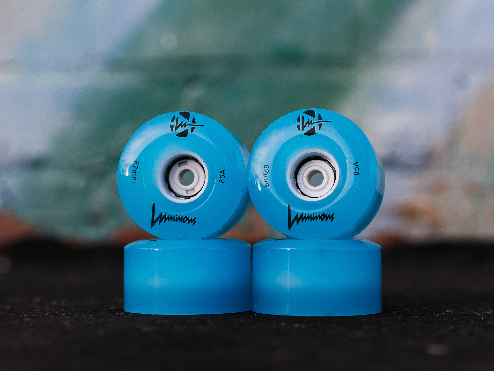 KOŁA LUMINOUS QUAD ŚWIECĄCE DO WROTEK BLUE 62 MM / 85A X1
