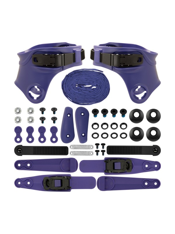 CUSTOM KIT FR SKATES DARK PURPLE FR LOGO RATCHET BUCKLE