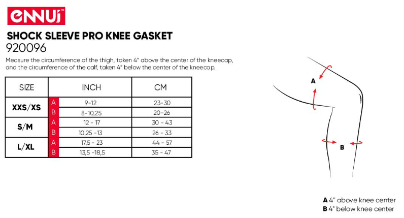 OCHRANIACZE ENNUI SHOCK SLEEVE PRO KNEE GASKET NA KOLANA