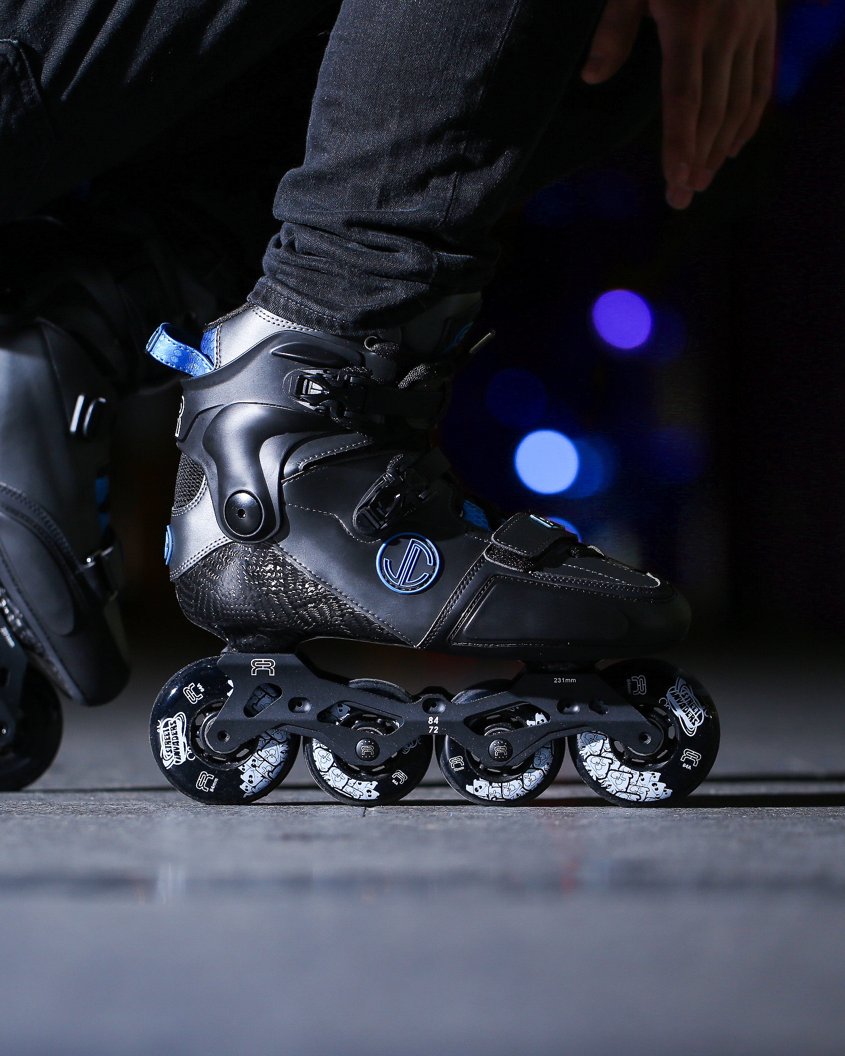 ROLKI FR SKATES SL SEVEN GREY/BLUE 84/72