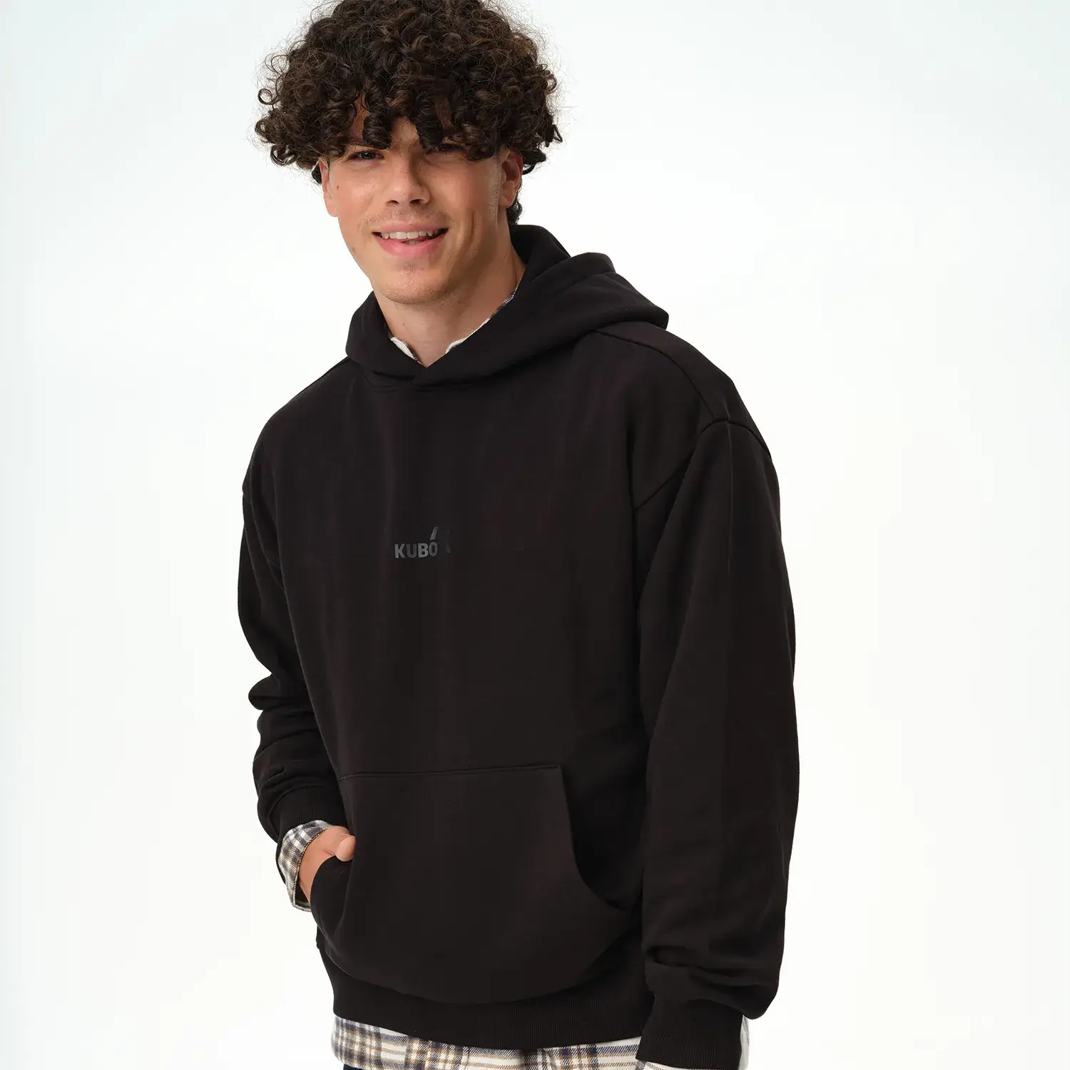 KUBOTA BLUZA STATEMENT UNISEX Z KAPTUREM CZARNA