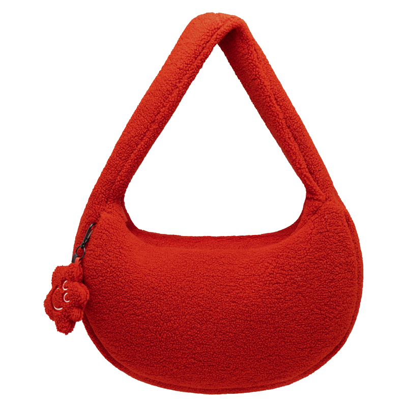 KUBOTA TORBA Z POLARU CUSHY Z BRELOKIEM COMFY CLUB CZERWONA