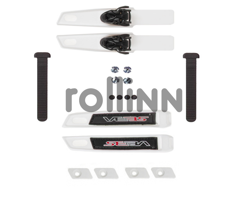 KLAMRA / KLAMRY 45 STOPNI SEBA FR1 / FR2 DOUBLE STRAP L+R WHITE