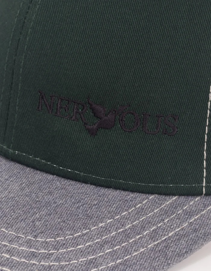 CZAPKA NERVOUS TRUCKER CLASSIC GREEN WHITE