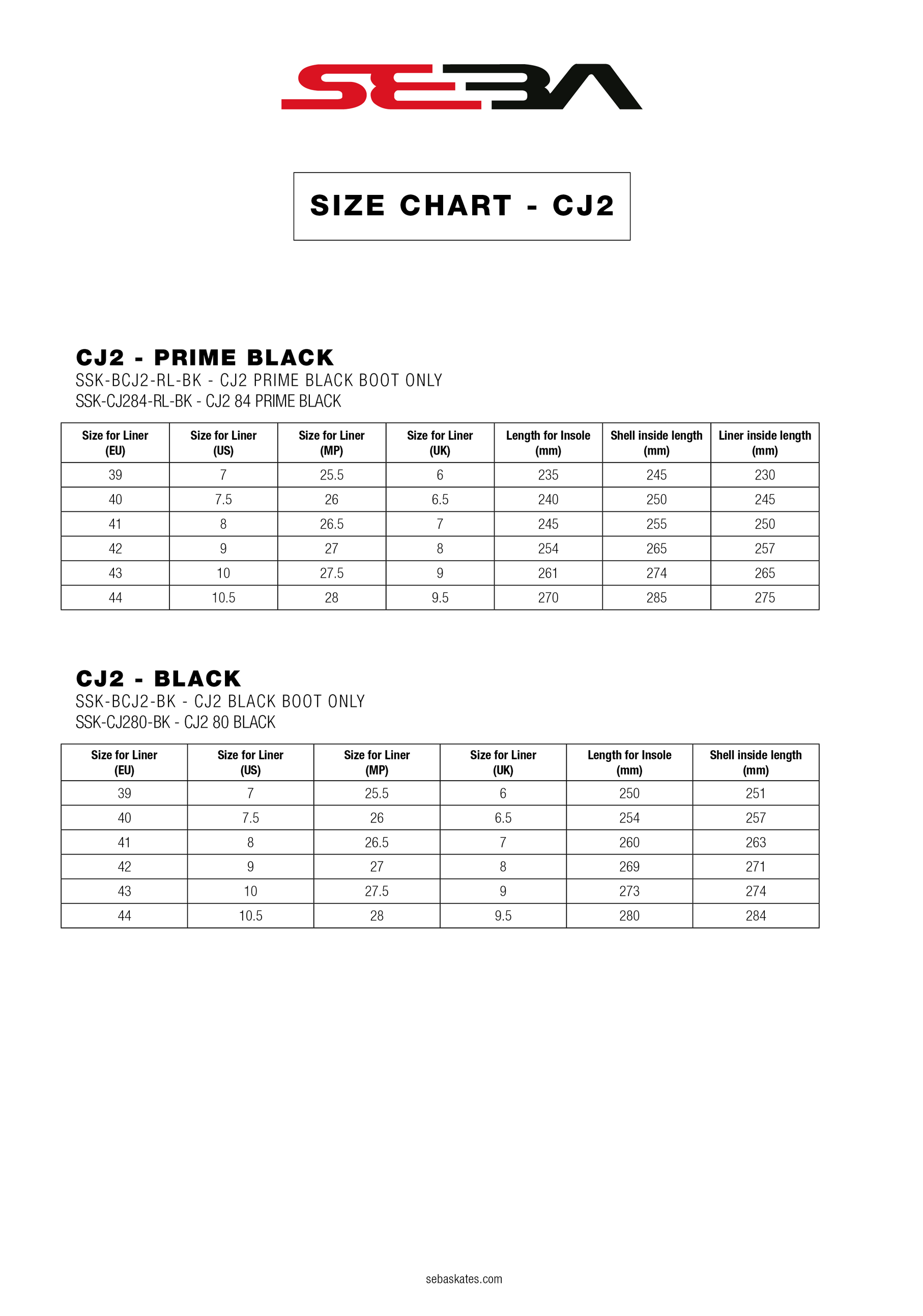 SEBA CJ2 PRIME BLACK BOOT ONLY