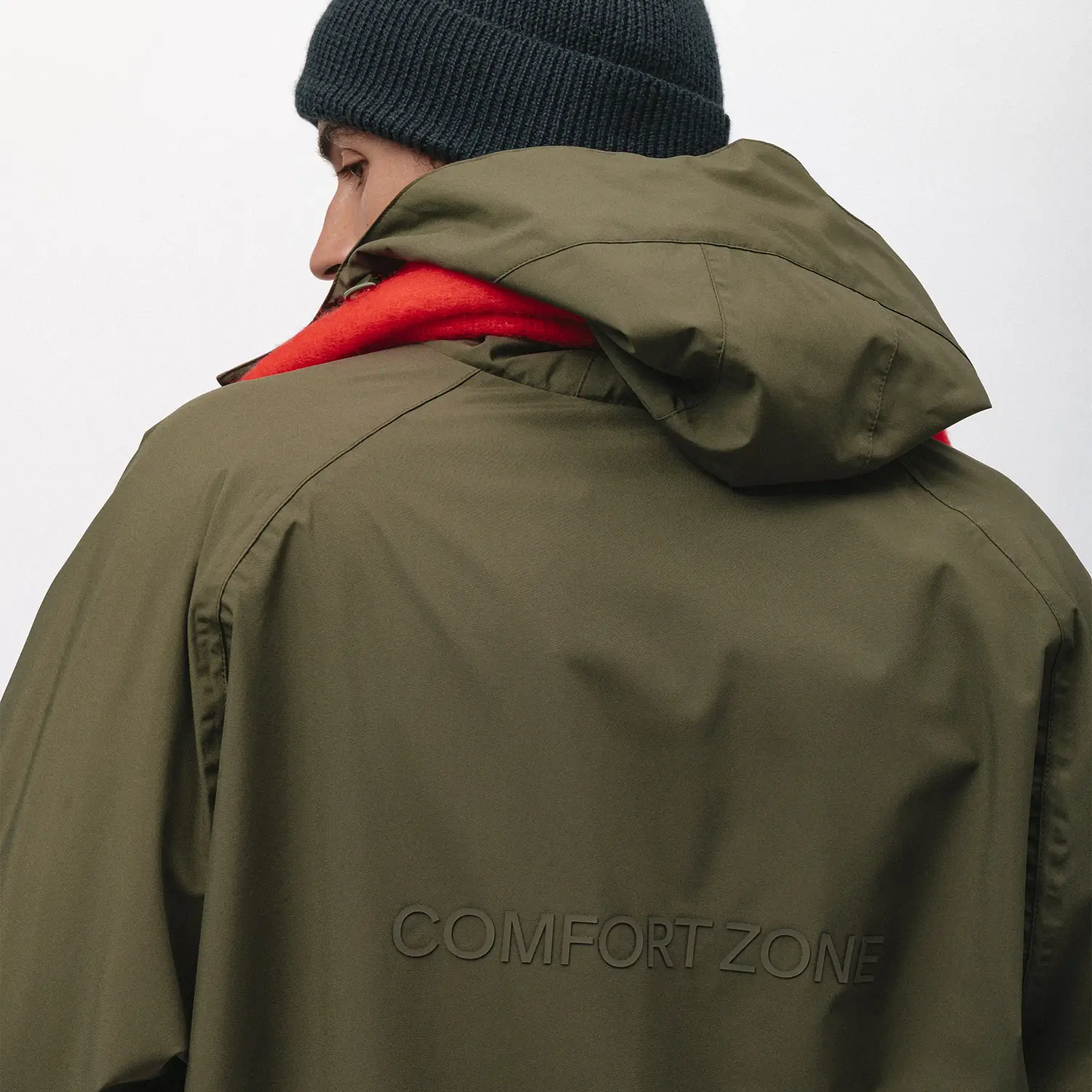 KUBOTA PARKA PRZECIWDESZCZOWA OVERSIZE COMFORT ZONE KHAKI UNISEX