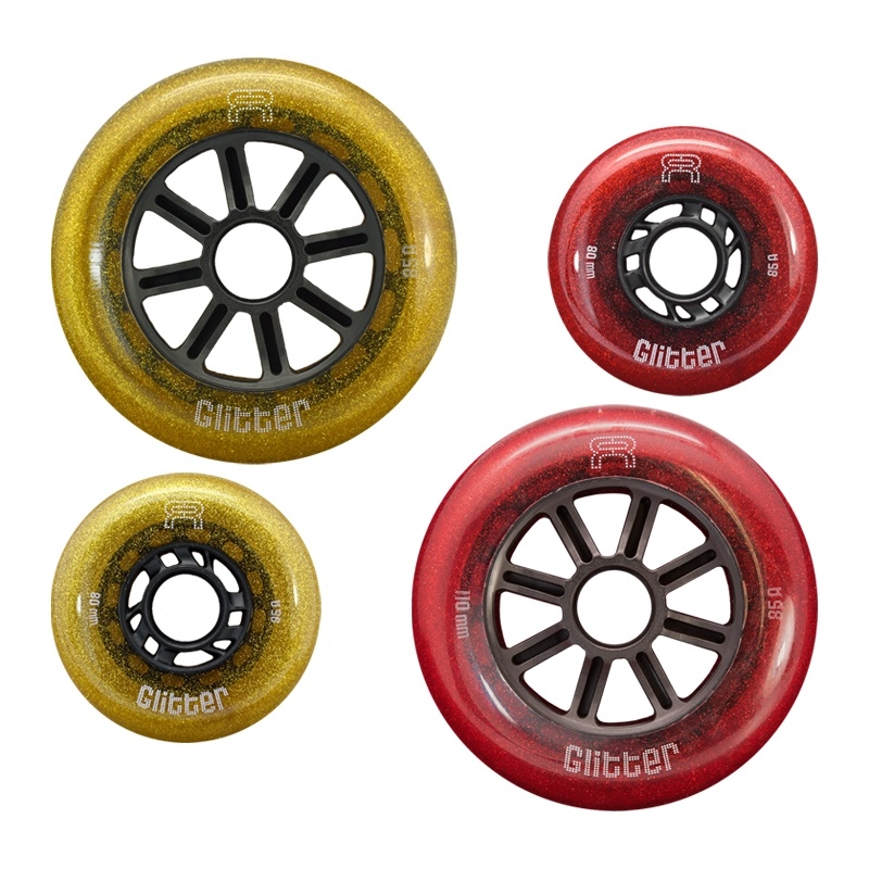 KOŁA FR SKATES GLITTER GOLD 80mm / 85A X1