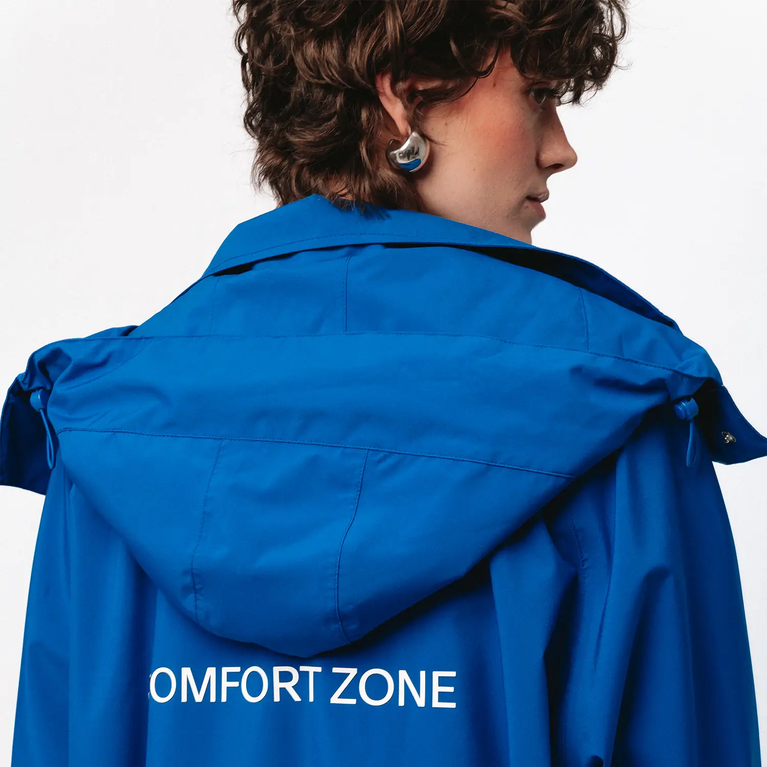 KUBOTA PARKA PRZECIWDESZCZOWA OVERSIZE COMFORT ZONE KOBALTOWA UNISEX
