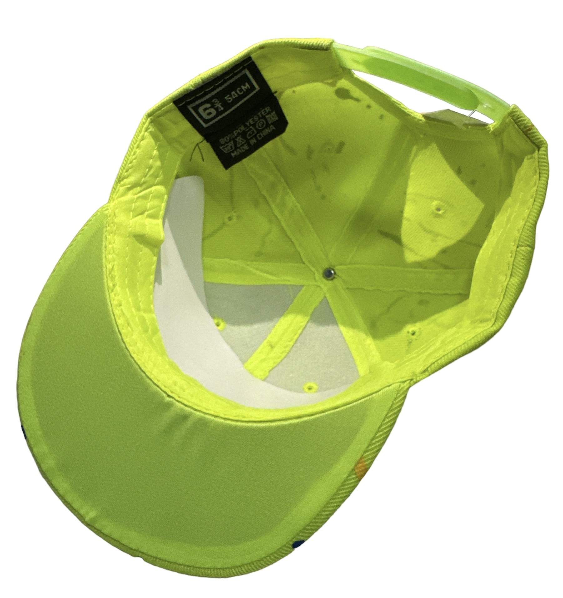 CZAPKA Z DASZKIEM SPORTS CAP SNAP BACK 6 3/4 54CM YELLOW