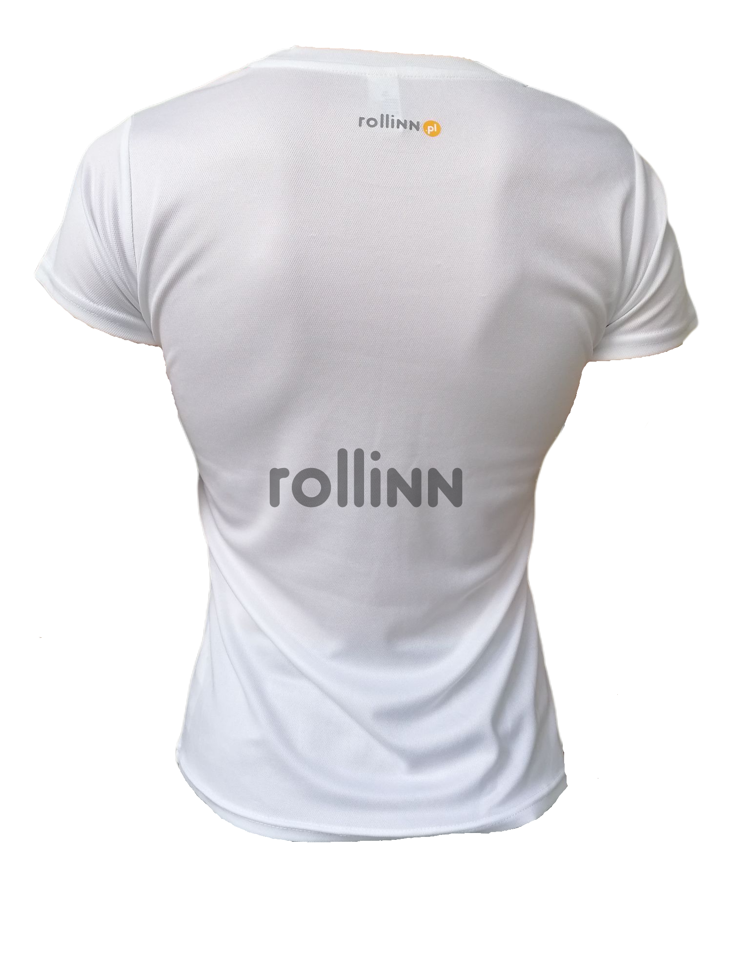 KOSZULKA ROLLINN DAMSKA Z KRÓTKIM RĘKAWEM LOGO WHITE