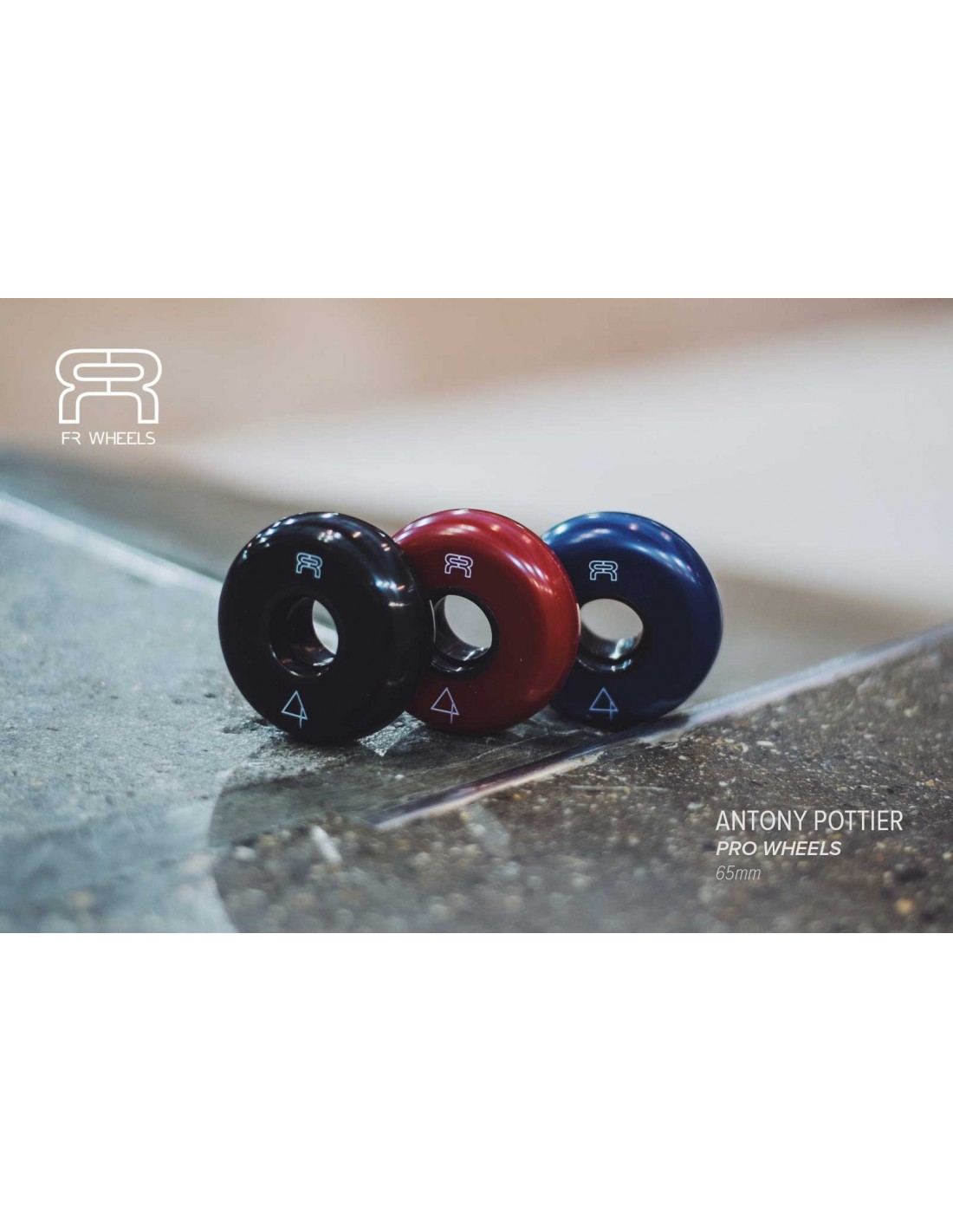 KOŁA FR SKATES STREET WHEELS ANTONY POTTIER RED 65MM / 88A X4