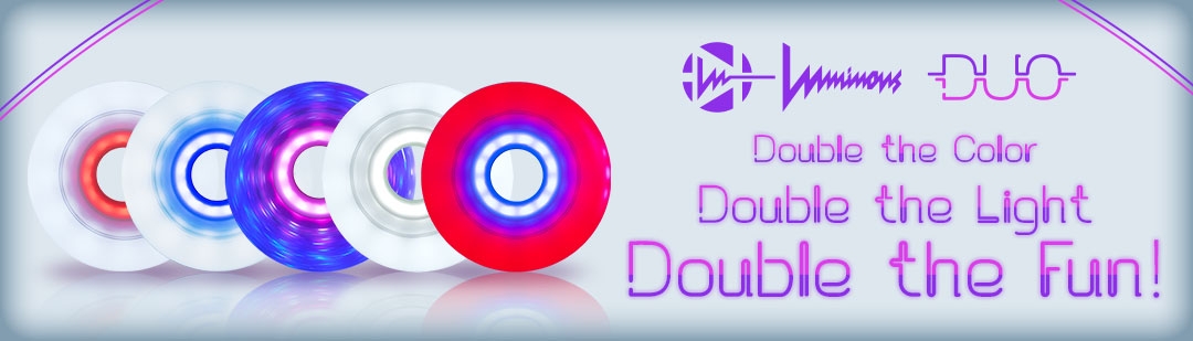 KOŁA LUMINOUS LED DUO GALAXY PURPLE 64MM / 85A X1