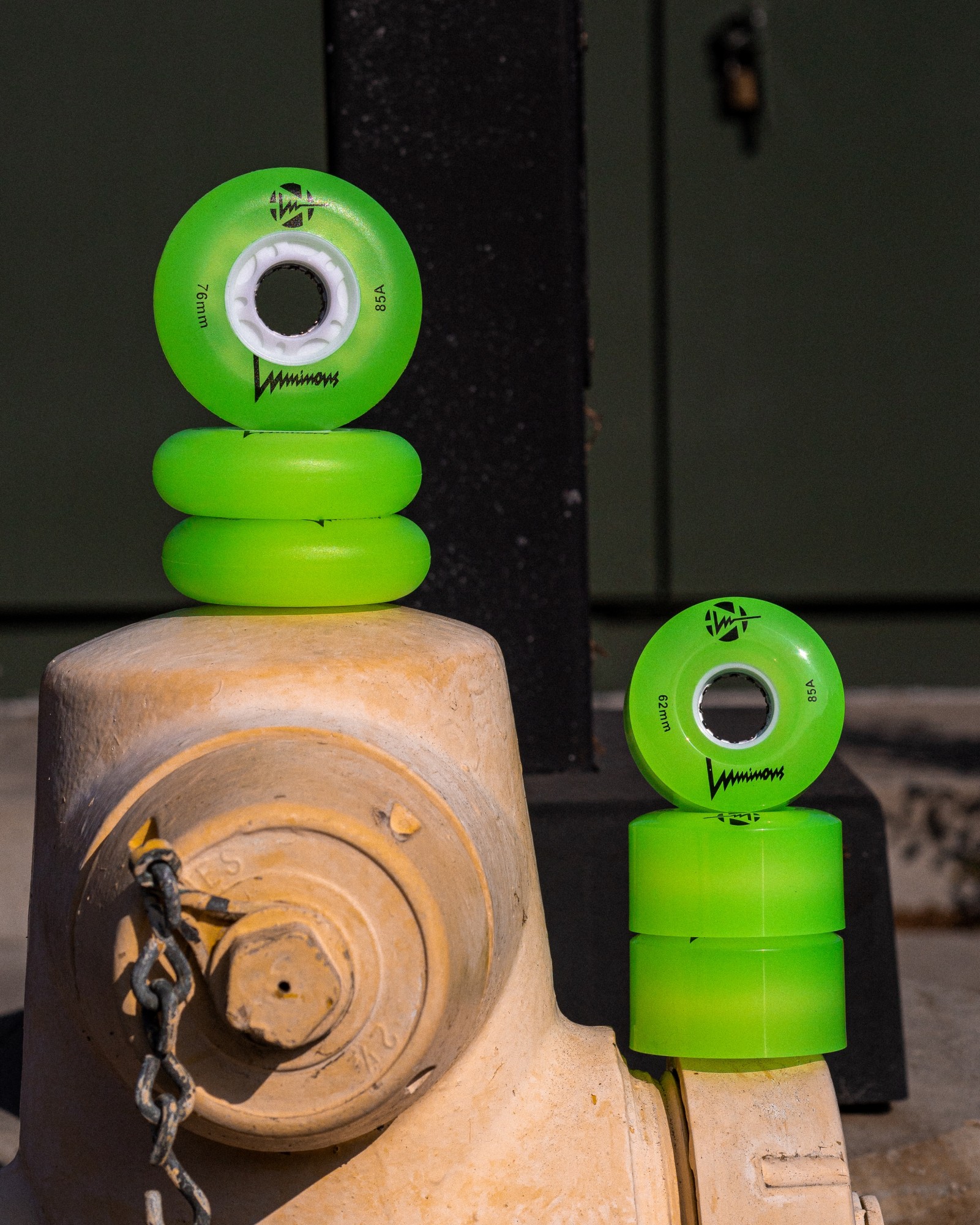 KOŁA LUMINOUS QUAD ŚWIECĄCE DO WROTEK GREEN 62 MM / 85A X1