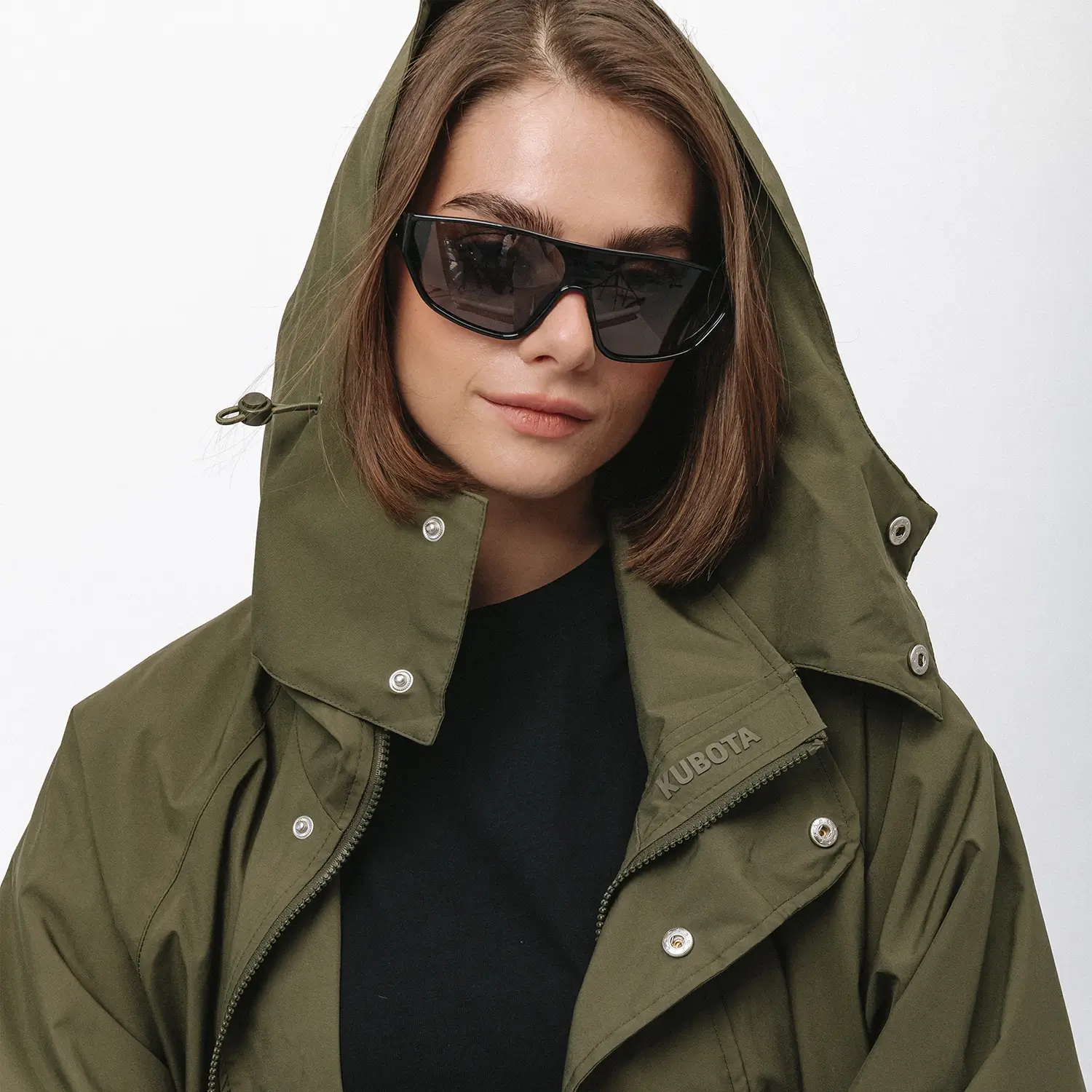 KUBOTA PARKA PRZECIWDESZCZOWA OVERSIZE COMFORT ZONE KHAKI UNISEX