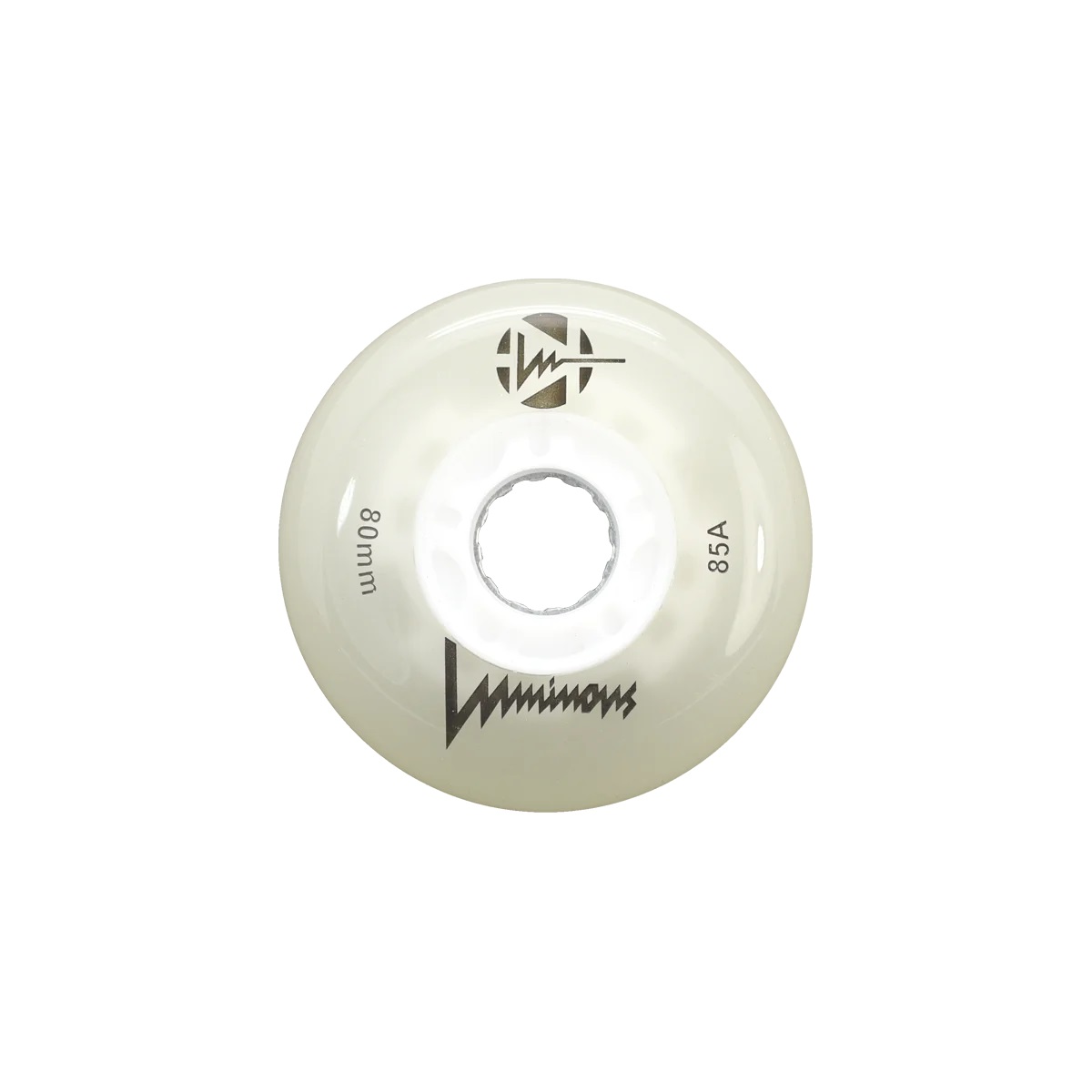 KOŁA LUMINOUS WHITE GLOW GREEN LED 80MM / 85A X1