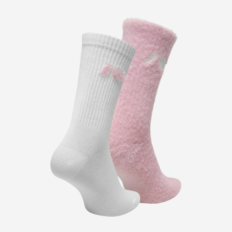 KUBOTA SKARPETY FLUFFY 2-PAK RÓŻOWE