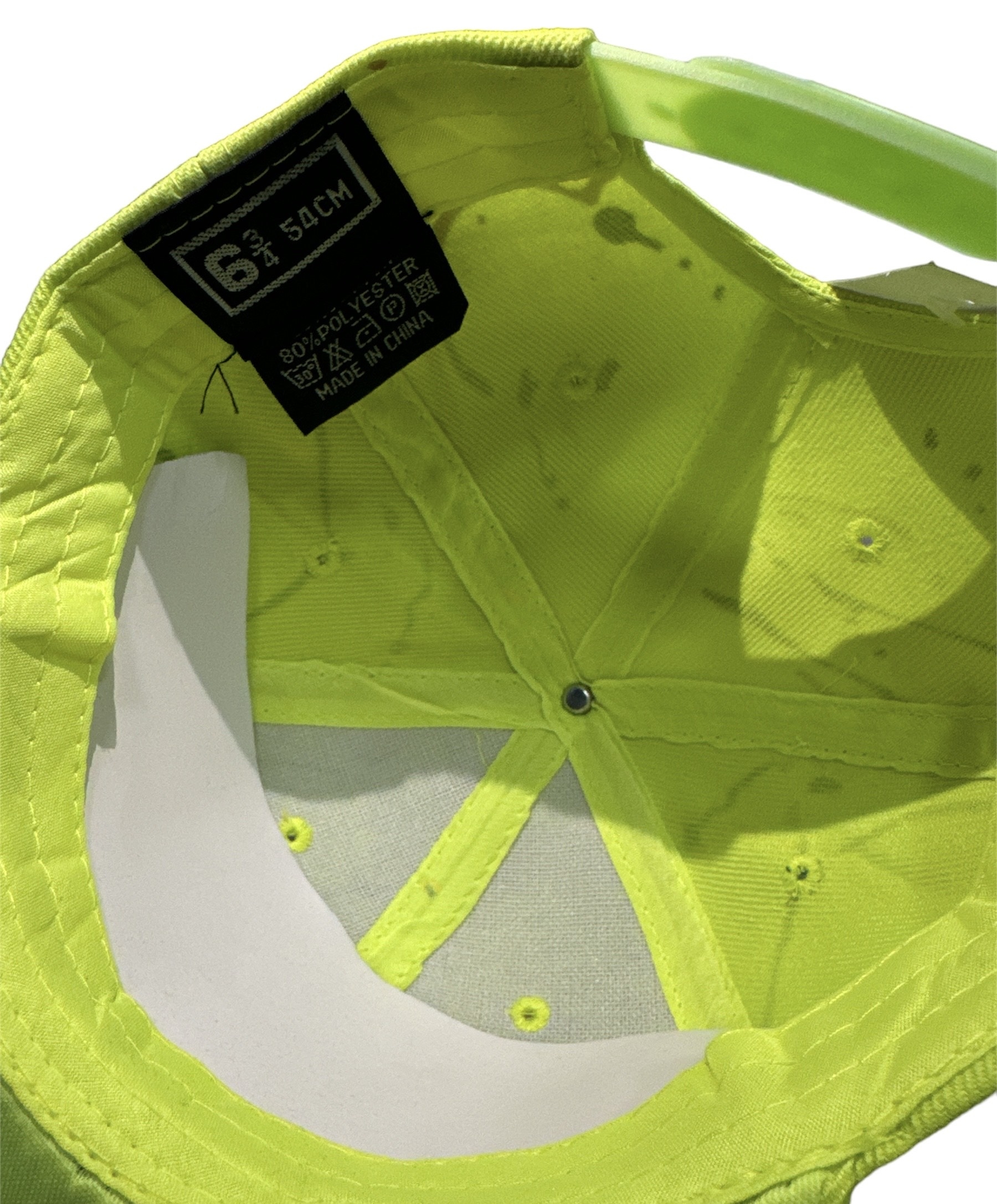 CZAPKA Z DASZKIEM SPORTS CAP SNAP BACK 6 3/4 54CM YELLOW