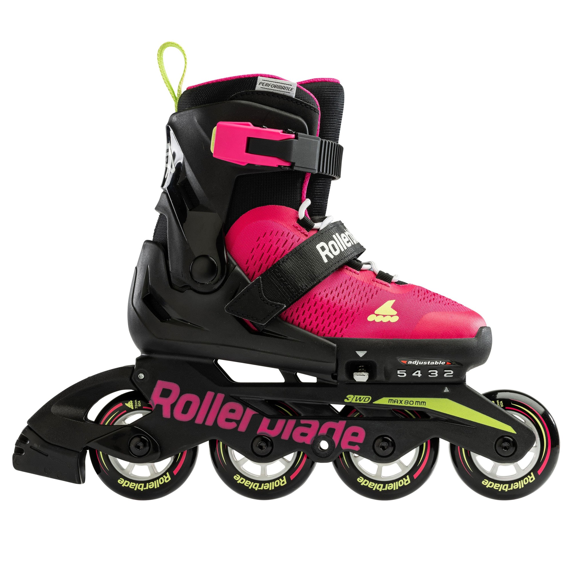 ROLKI ROLLERBLADE MICROBLADE G PINK / LIGHT GREEN - ROLKI JUNIORSKIE REGULOWANE