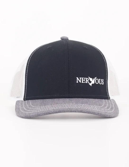 CZAPKA NERVOUS TRUCKER CLASSIC BLACK WHITE