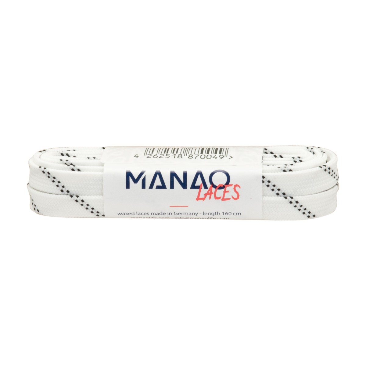 SZNURÓWKI WOSKOWANE MANAO LACES 160 CM WHITE