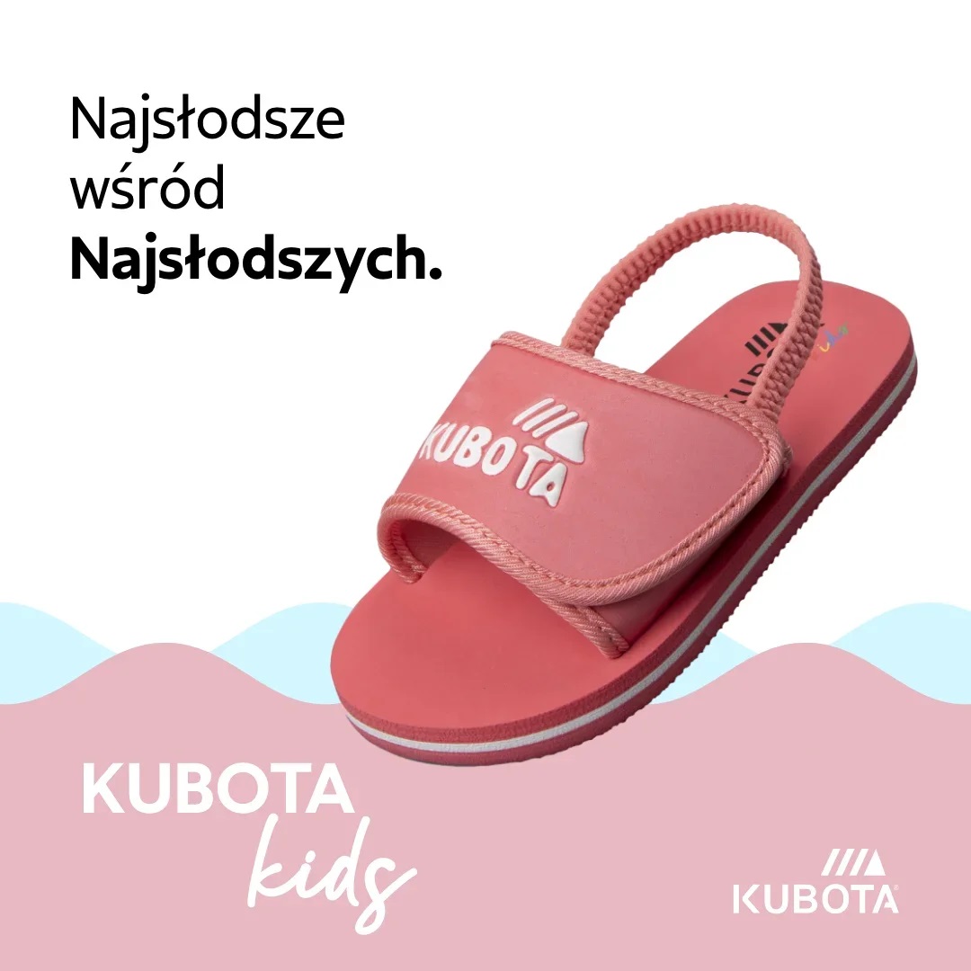 KLAPKI KUBOTA RZEP KIDS RÓŻOWE