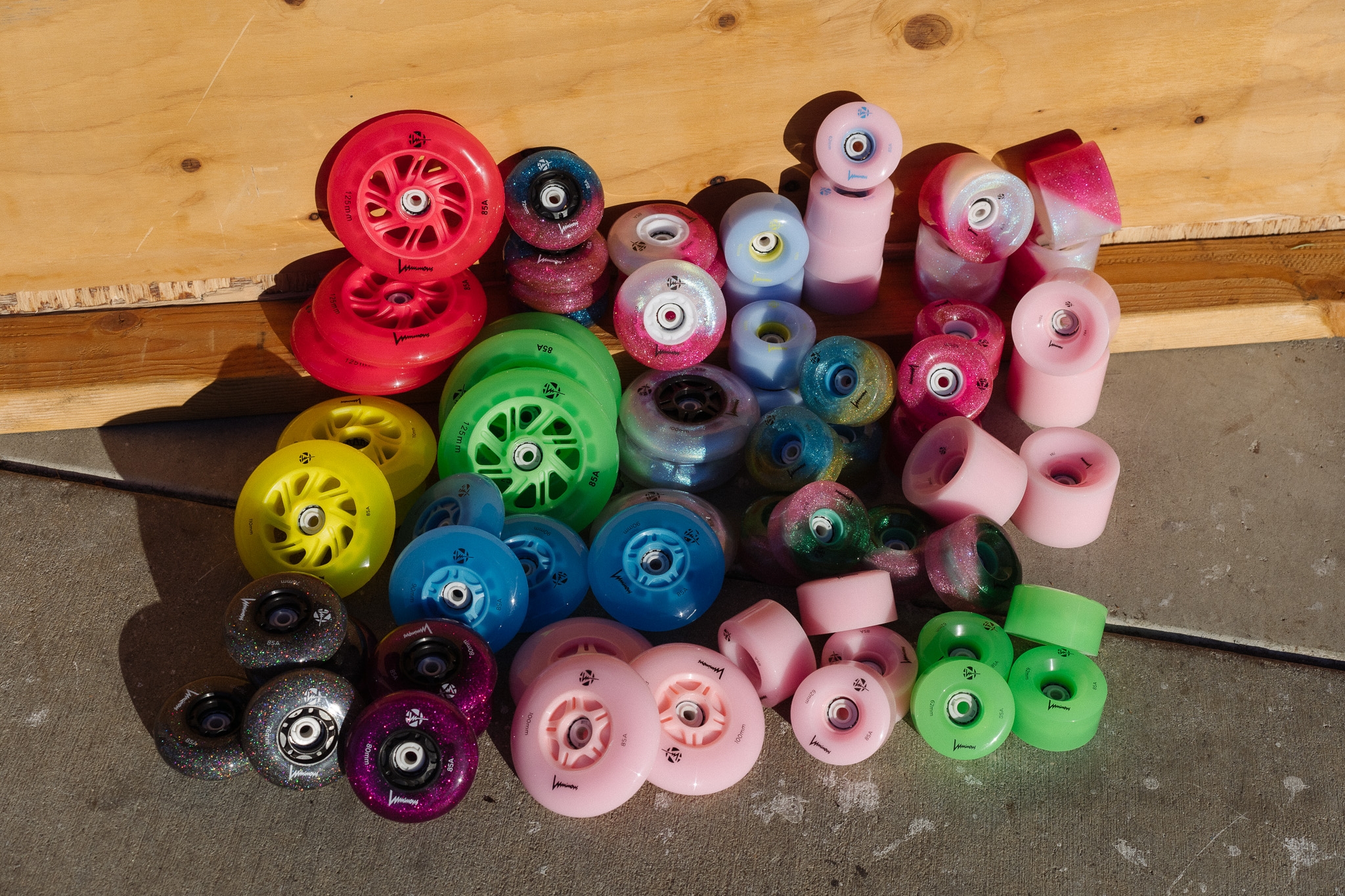 KOŁA LUMINOUS YELLOW 80MM / 85A X1