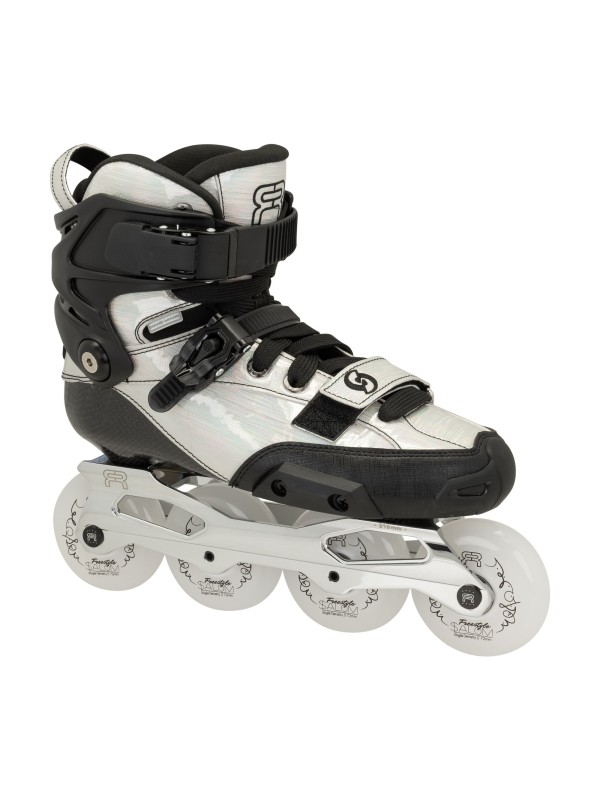 ROLKI FR SPIN JI HOLO WHITE  - ROLKI JUNIORSKIE REGULOWANE