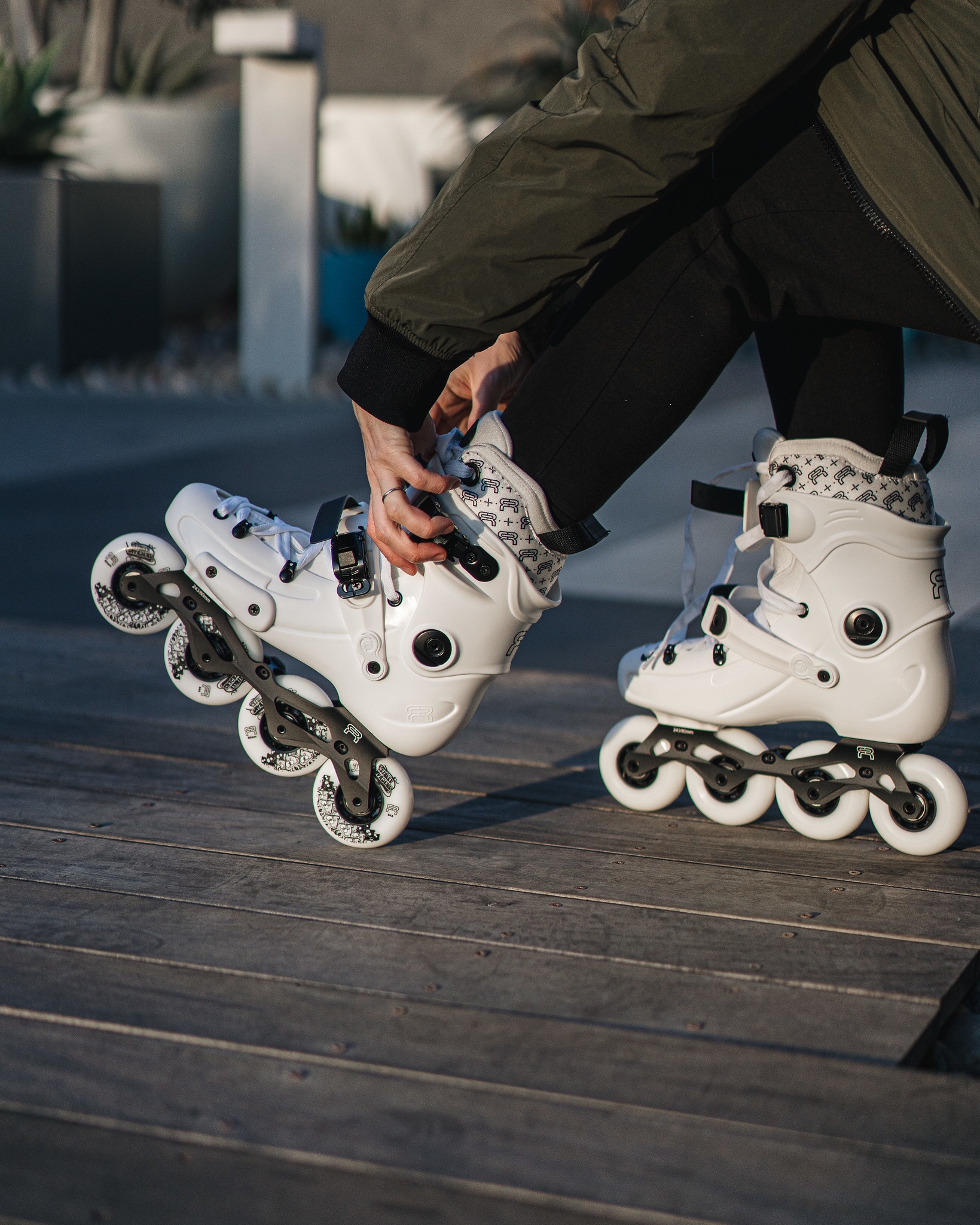 ROLKI FR SKATES FR1 80 DELUXE INTUITION WHITE
