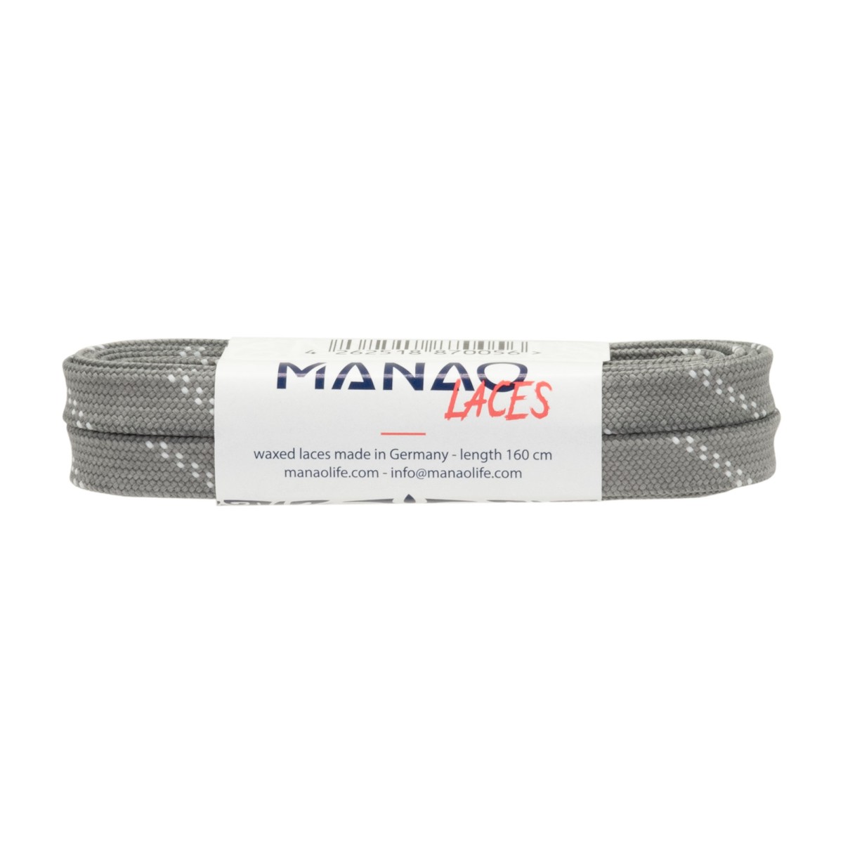 SZNURÓWKI WOSKOWANE MANAO LACES 160 CM LIGHT GREY