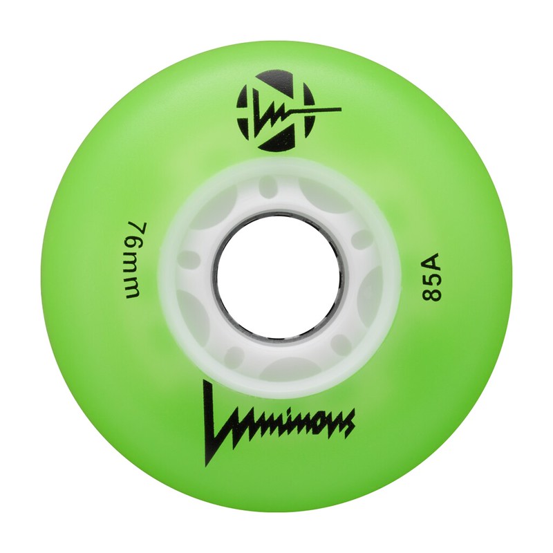 KOŁA LUMINOUS GREEN WHITE GLOW 76MM / 85A x1