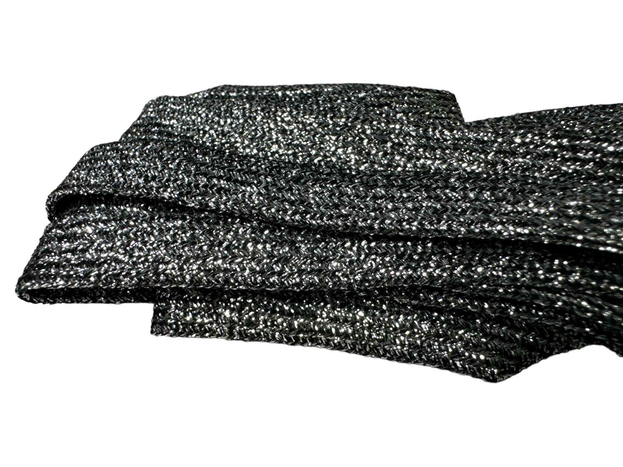 SZNURÓWKI FLAT LACES 160 CM DARK SILVER