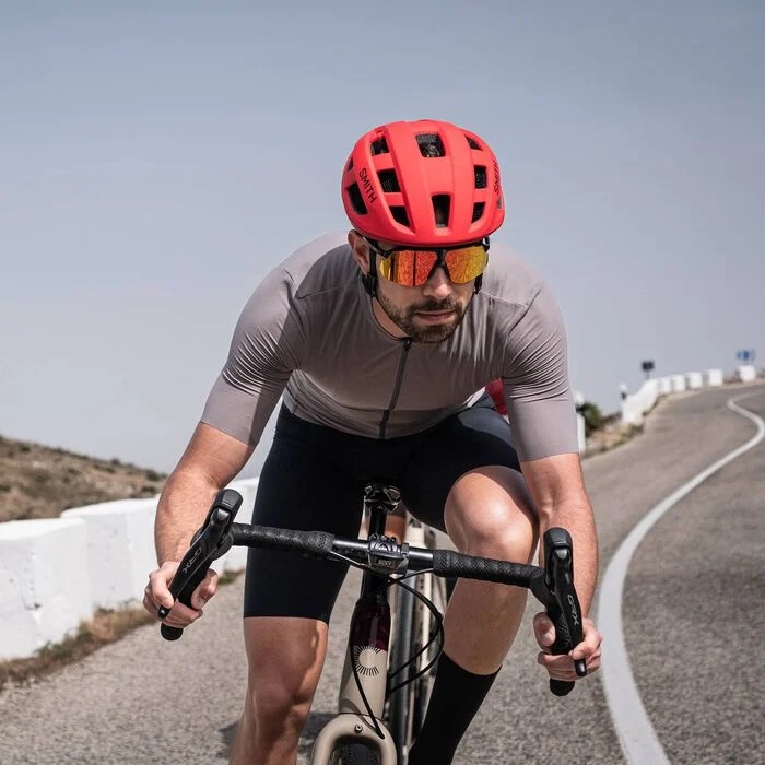 KASK SMITH TRIAD MIPS MATTE PETROL CRIMSON