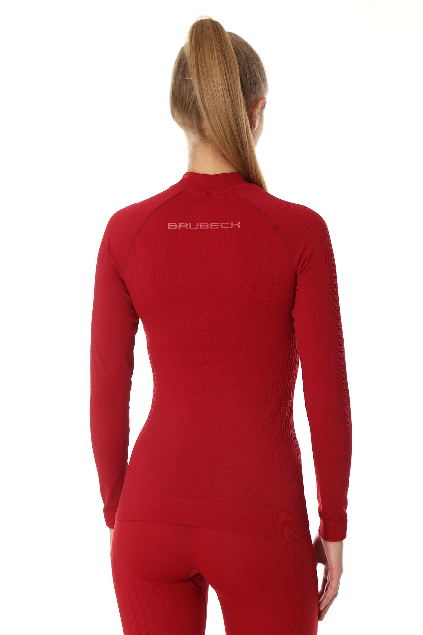 BLUZA DAMSKA BRUBECK EXTREME THERMO BORDOWY LS15280