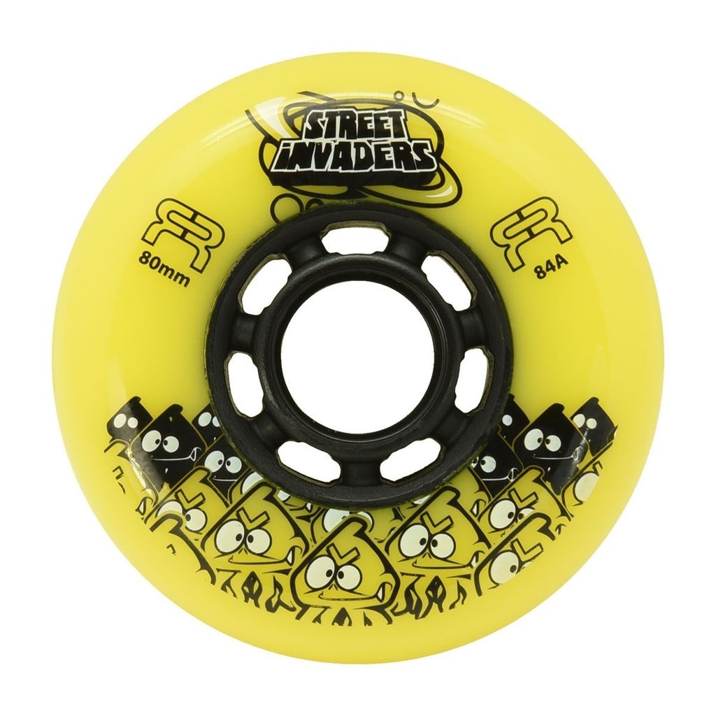 KOŁA FR SKATES STREET INVADERS YELLOW 80MM / 84A X1