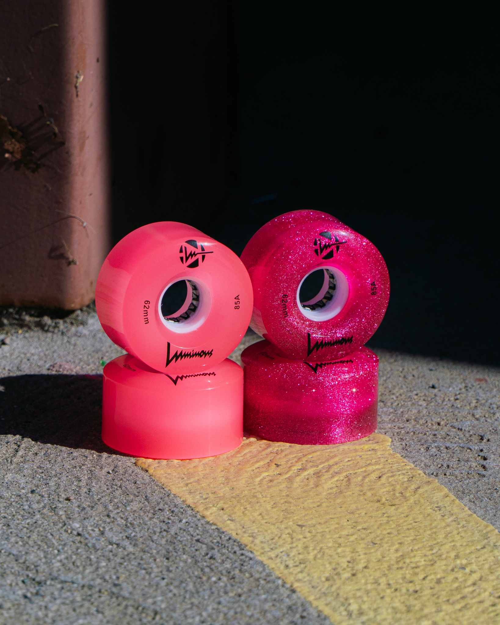 KOŁA LUMINOUS PINK 72MM / 85A X1