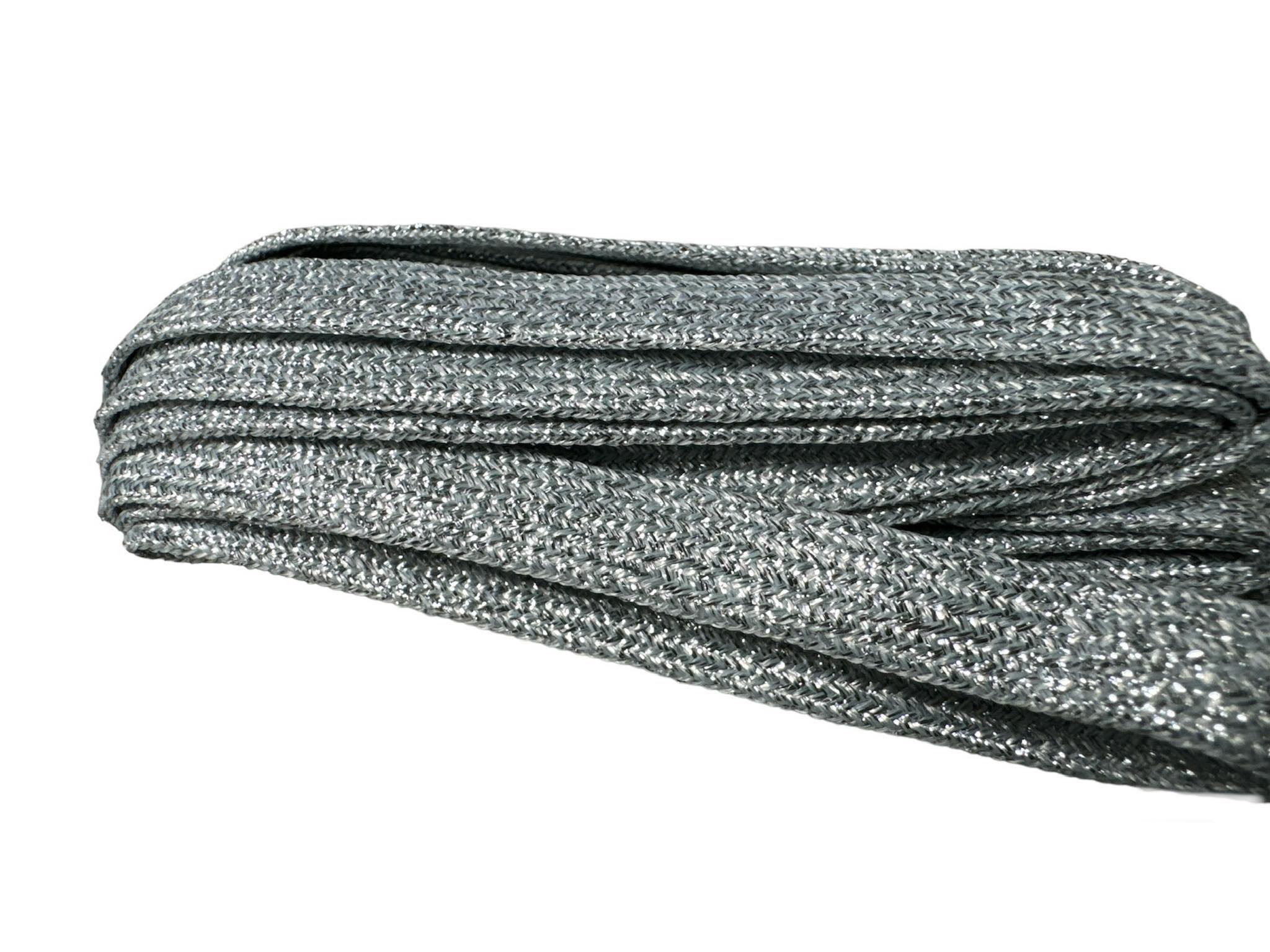 SZNURÓWKI FLAT LACES 160 CM LIGHT SILVER