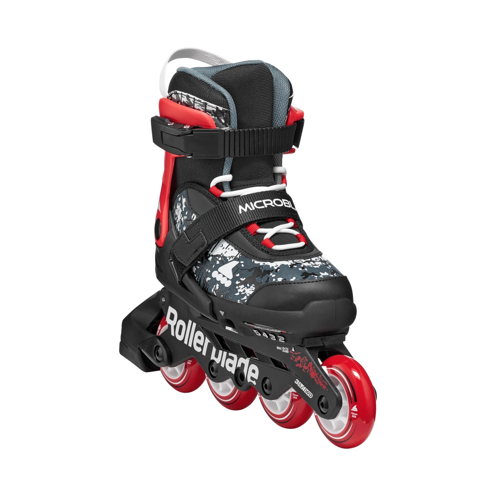 ROLKI ROLLERBLADE MICROBLADE SL BLACK / RED - ROLKI JUNIORSKIE REGULOWANE
