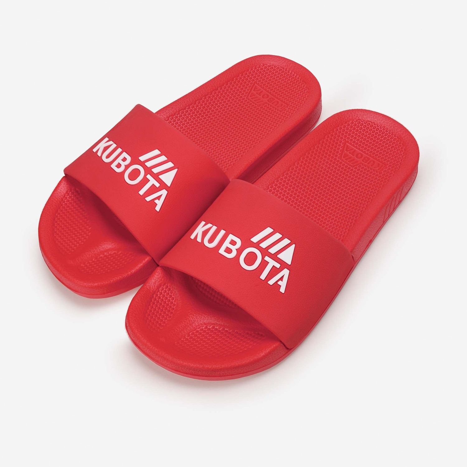 KLAPKI KUBOTA BASENOWE BASIC CZERWONE Z BIAŁYM LOGO