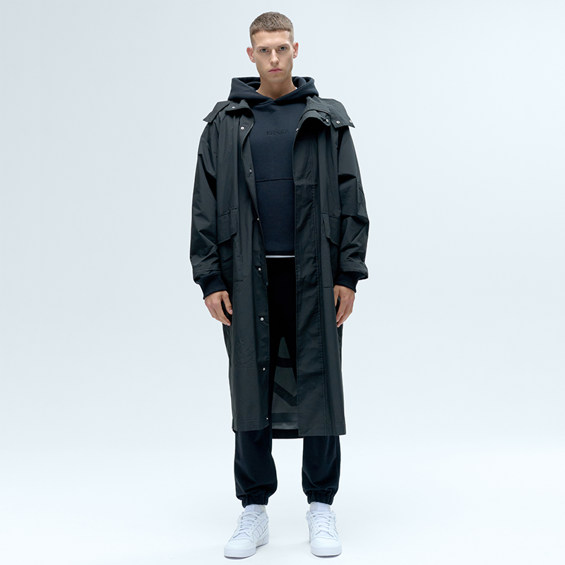 KUBOTA PARKA Z KAPTUREM FESTIVAL CZARNA